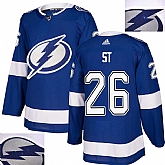 Lightning #26 ST Blue With Special Glittery Logo Adidas Jersey,baseball caps,new era cap wholesale,wholesale hats